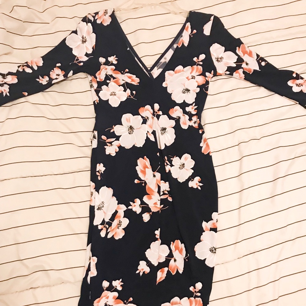 Floral bodycon dress